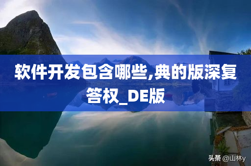 软件开发包含哪些,典的版深复答权_DE版