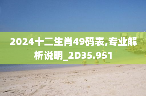 2024十二生肖49码表,专业解析说明_2D35.951