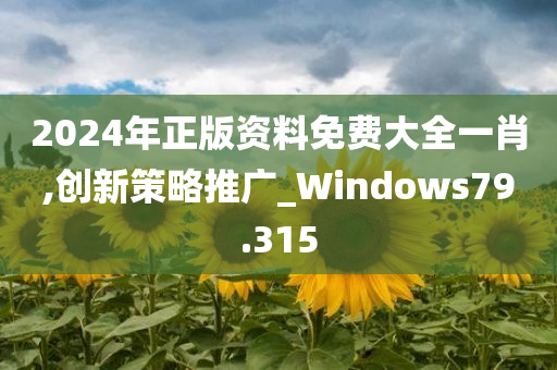 2024年正版资料免费大全一肖,创新策略推广_Windows79.315