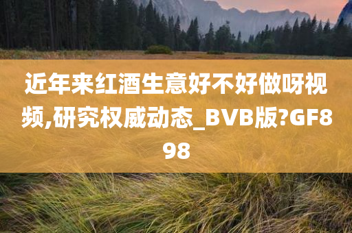 近年来红酒生意好不好做呀视频,研究权威动态_BVB版?GF898