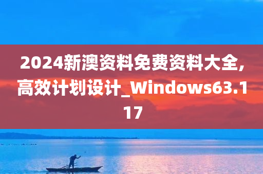 2024新澳资料免费资料大全,高效计划设计_Windows63.117