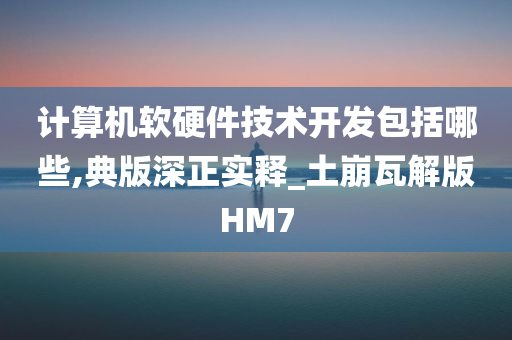 计算机软硬件技术开发包括哪些,典版深正实释_土崩瓦解版HM7