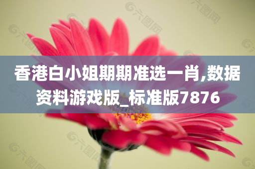 香港白小姐期期准选一肖,数据资料游戏版_标准版7876