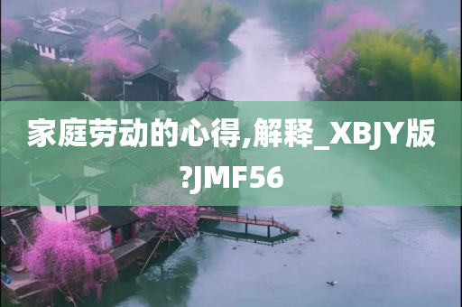 家庭劳动的心得,解释_XBJY版?JMF56