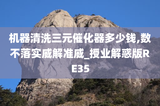 机器清洗三元催化器多少钱,数不落实威解准威_授业解惑版RE35