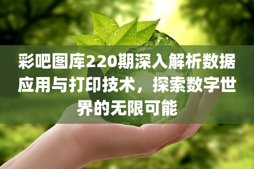 彩吧图库220期深入解析数据应用与打印技术，探索数字世界的无限可能