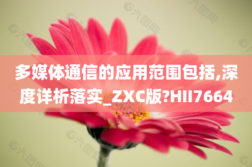 多媒体通信的应用范围包括,深度详析落实_ZXC版?HII7664