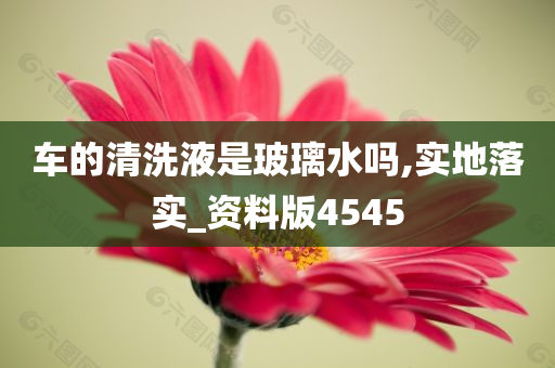 车的清洗液是玻璃水吗,实地落实_资料版4545