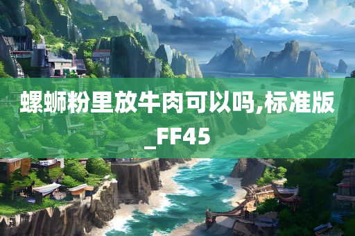 螺蛳粉里放牛肉可以吗,标准版_FF45