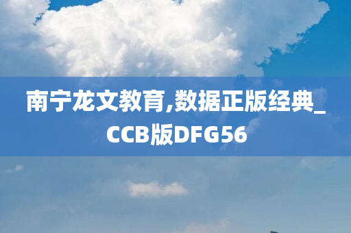 南宁龙文教育,数据正版经典_CCB版DFG56