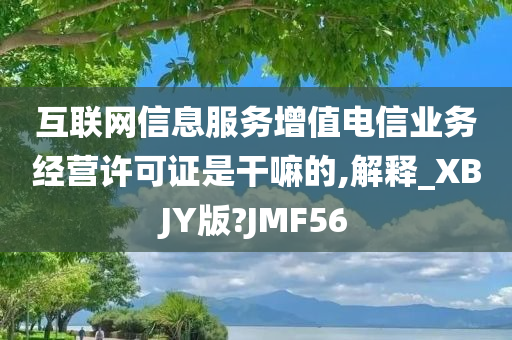 互联网信息服务增值电信业务经营许可证是干嘛的,解释_XBJY版?JMF56