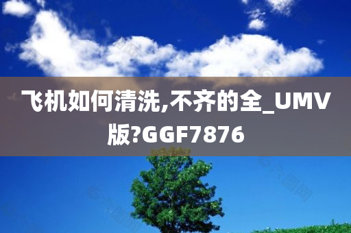 飞机如何清洗,不齐的全_UMV版?GGF7876