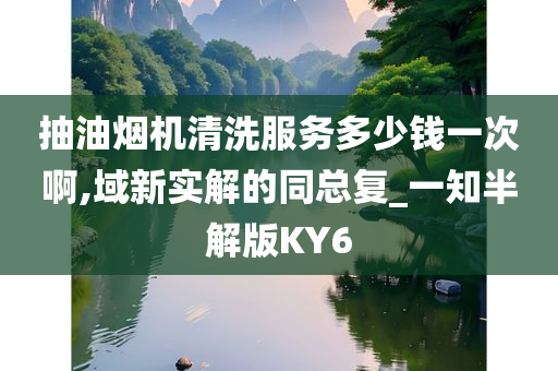 抽油烟机清洗服务多少钱一次啊,域新实解的同总复_一知半解版KY6