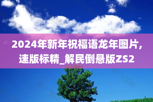 2024年新年祝福语龙年图片,速版标精_解民倒悬版ZS2