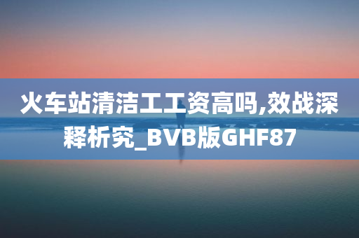 火车站清洁工工资高吗,效战深释析究_BVB版GHF87