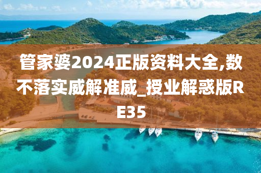 管家婆2024正版资料大全,数不落实威解准威_授业解惑版RE35