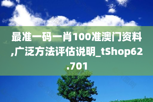 最准一码一肖100准澳门资料,广泛方法评估说明_tShop62.701