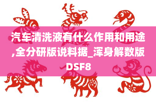 汽车清洗液有什么作用和用途,全分研版说料据_浑身解数版DSF8