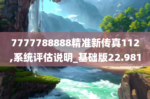 7777788888精准新传真112,系统评估说明_基础版22.981