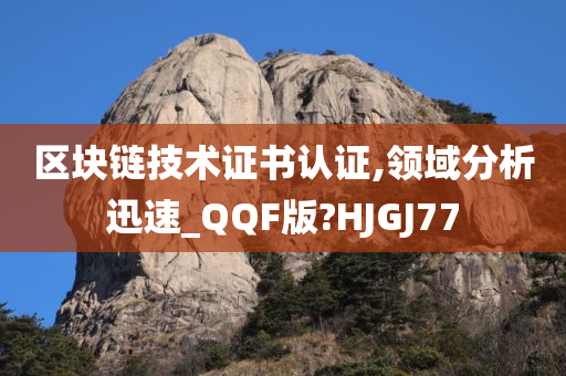 区块链技术证书认证,领域分析迅速_QQF版?HJGJ77