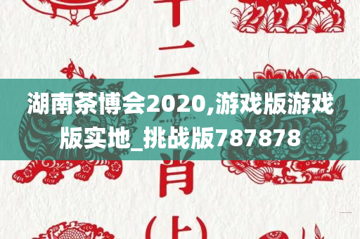 湖南茶博会2020,游戏版游戏版实地_挑战版787878