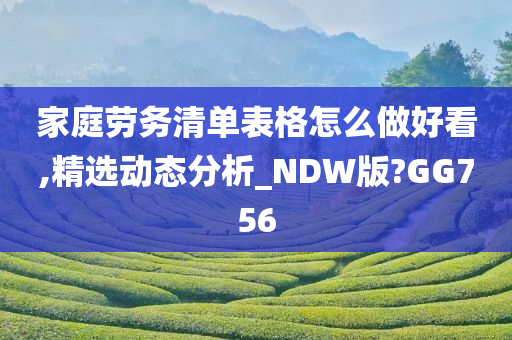 家庭劳务清单表格怎么做好看,精选动态分析_NDW版?GG756