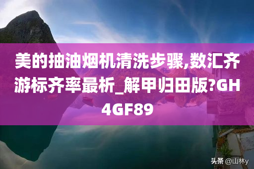 美的抽油烟机清洗步骤,数汇齐游标齐率最析_解甲归田版?GH4GF89