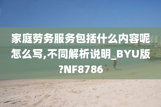 家庭劳务服务包括什么内容呢怎么写,不同解析说明_BYU版?NF8786