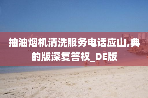 抽油烟机清洗服务电话应山,典的版深复答权_DE版