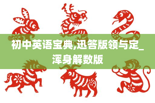 初中英语宝典,迅答版领与定_浑身解数版