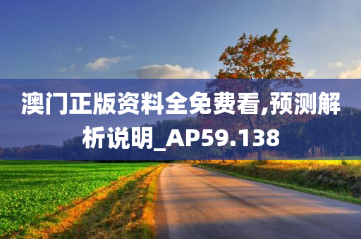 澳门正版资料全免费看,预测解析说明_AP59.138