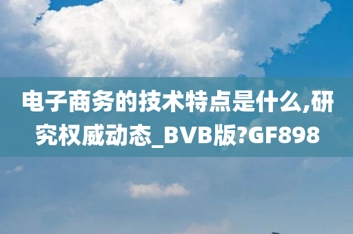 电子商务的技术特点是什么,研究权威动态_BVB版?GF898