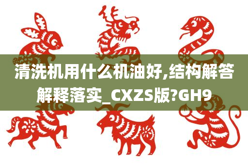 清洗机用什么机油好,结构解答解释落实_CXZS版?GH9