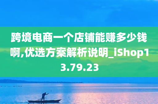 跨境电商一个店铺能赚多少钱啊,优选方案解析说明_iShop13.79.23