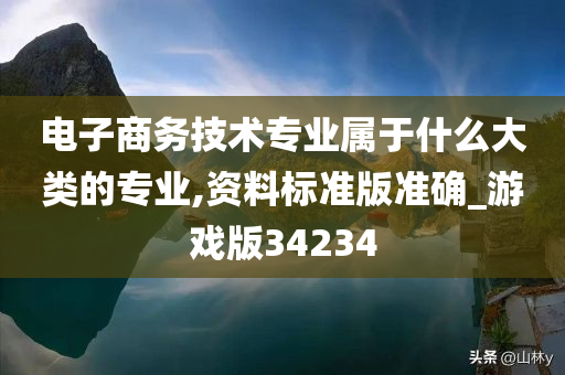 电子商务技术专业属于什么大类的专业,资料标准版准确_游戏版34234