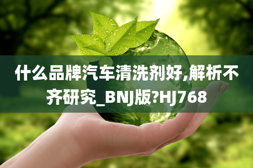 什么品牌汽车清洗剂好,解析不齐研究_BNJ版?HJ768