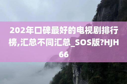 202年口碑最好的电视剧排行榜,汇总不同汇总_SOS版?HJH66