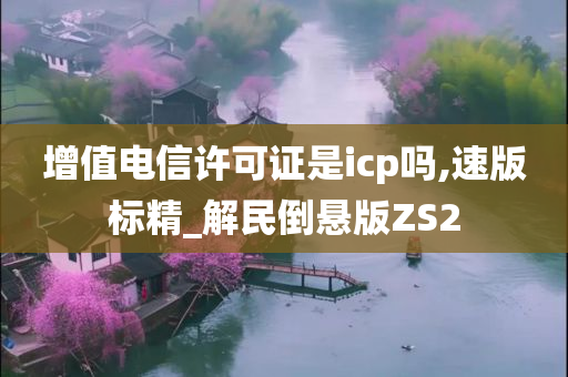 增值电信许可证是icp吗,速版标精_解民倒悬版ZS2