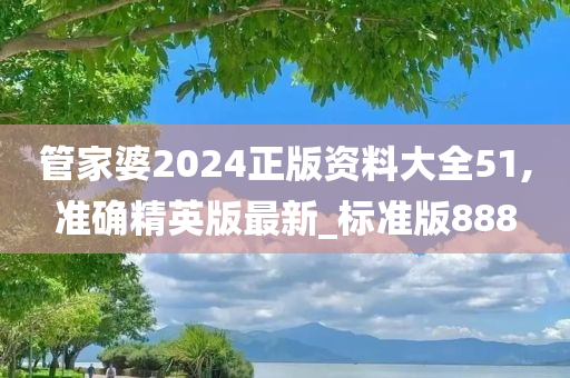 管家婆2024正版资料大全51,准确精英版最新_标准版888