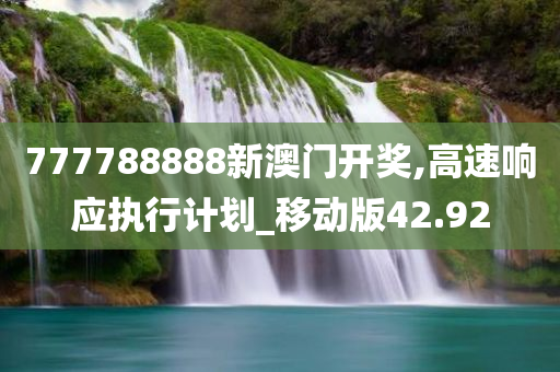 777788888新澳门开奖,高速响应执行计划_移动版42.92