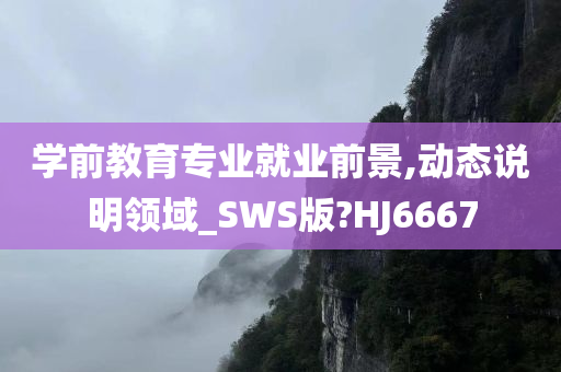 学前教育专业就业前景,动态说明领域_SWS版?HJ6667