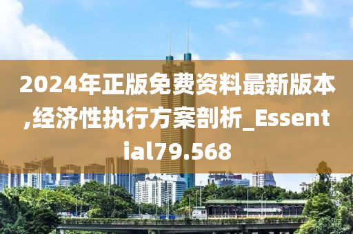 2024年正版免费资料最新版本,经济性执行方案剖析_Essential79.568