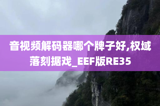 音视频解码器哪个牌子好,权域落刻据戏_EEF版RE35