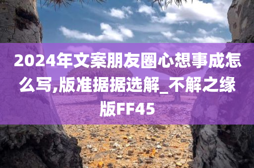 2024年文案朋友圈心想事成怎么写,版准据据选解_不解之缘版FF45