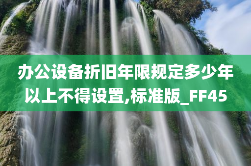 办公设备折旧年限规定多少年以上不得设置,标准版_FF45