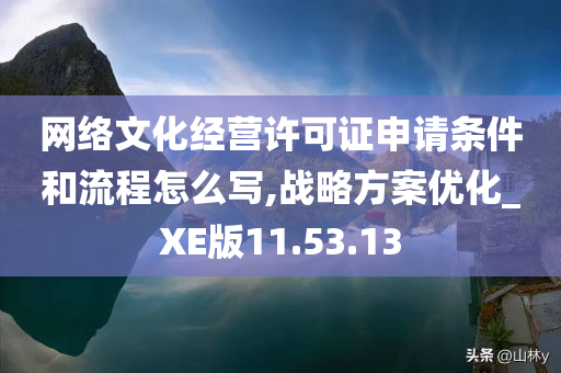 网络文化经营许可证申请条件和流程怎么写,战略方案优化_XE版11.53.13