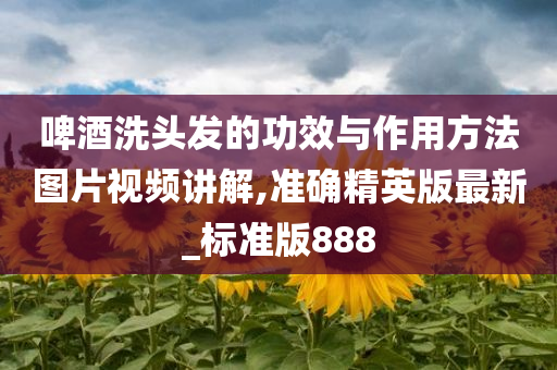 啤酒洗头发的功效与作用方法图片视频讲解,准确精英版最新_标准版888