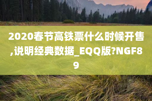 2020春节高铁票什么时候开售,说明经典数据_EQQ版?NGF89