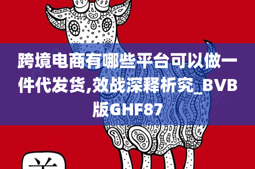 跨境电商有哪些平台可以做一件代发货,效战深释析究_BVB版GHF87