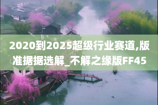 2020到2025超级行业赛道,版准据据选解_不解之缘版FF45